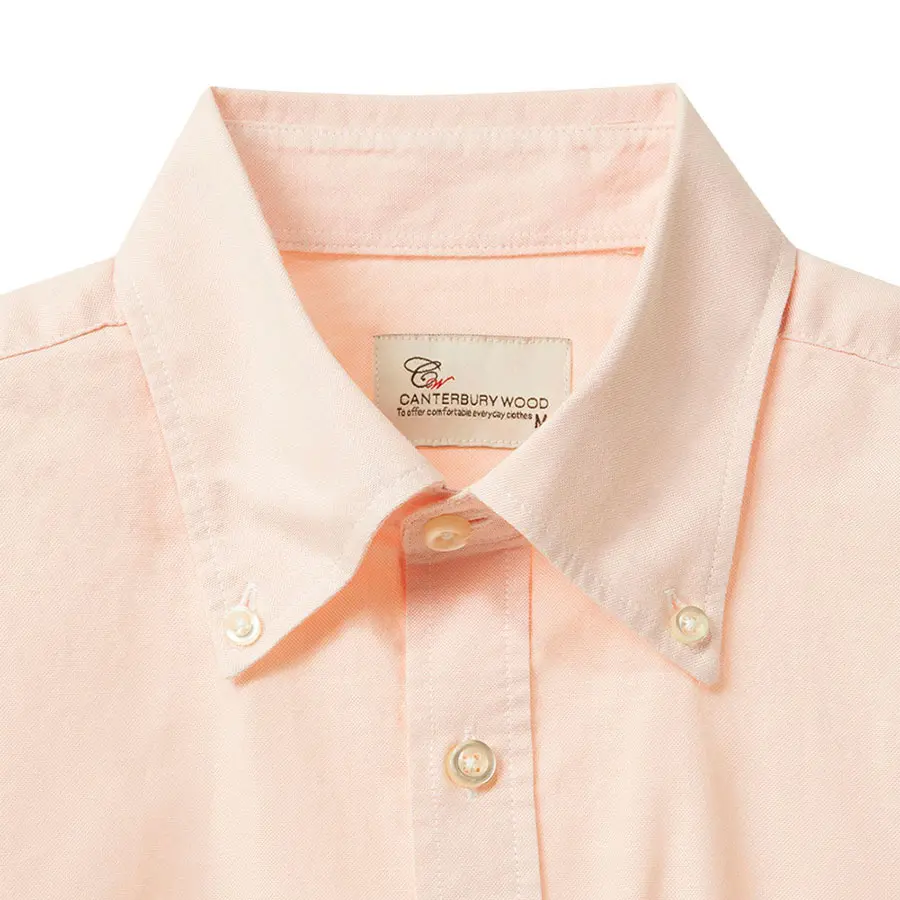 canterbury wood 綿100% コットン 長袖 カジュアルシャツ ボタンダウン