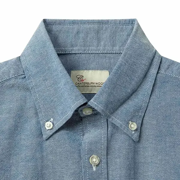 canterbury wood 綿100% コットン 長袖 カジュアルシャツ ボタンダウン