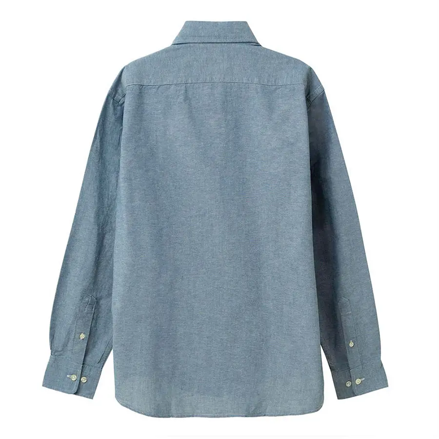 canterbury wood 綿100% コットン 長袖 カジュアルシャツ ボタンダウン