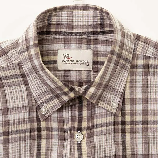 夏 夏物 夏服 サマー canterbury wood 長袖 ワイシャツ カジュアル