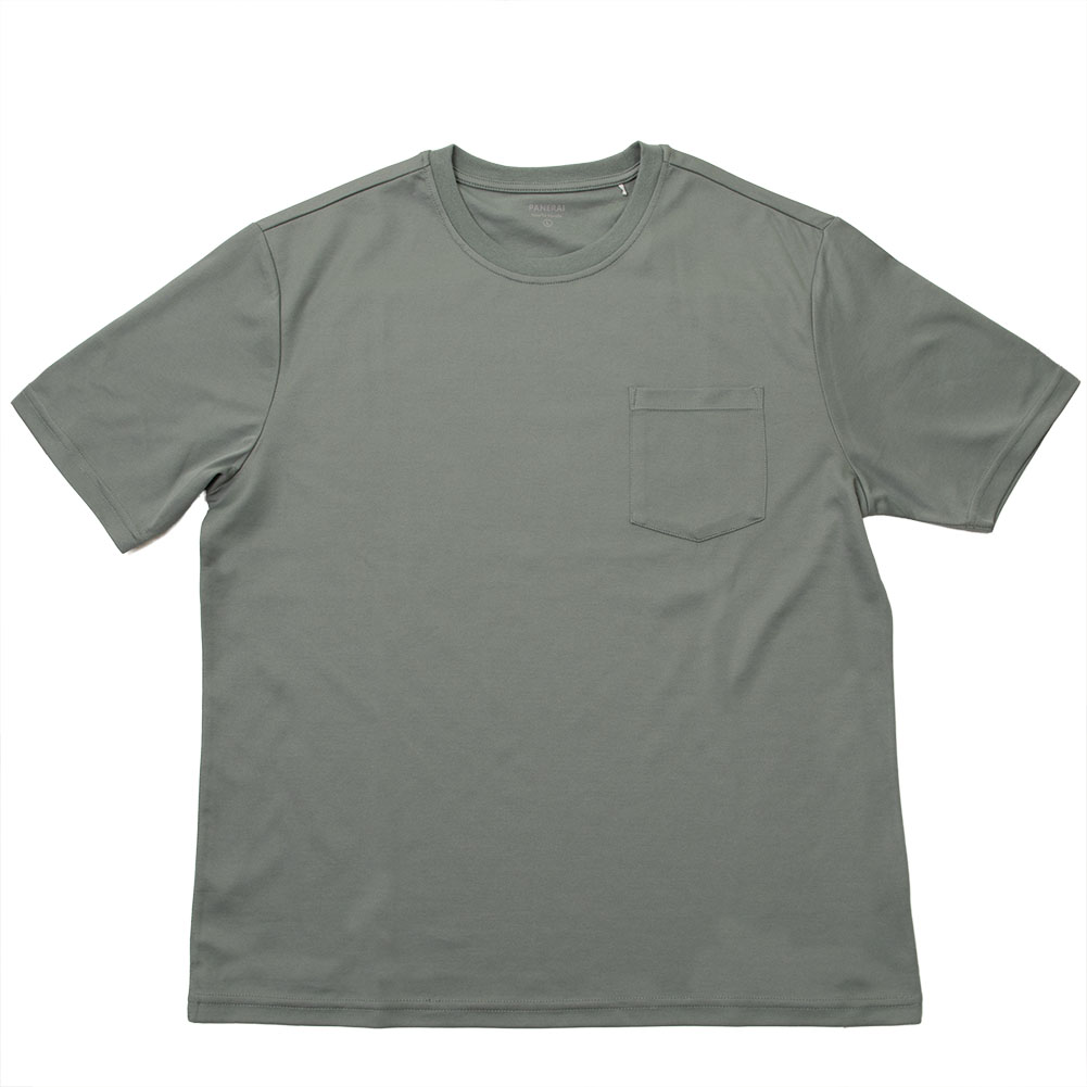 汗染み軽減 Tシャツ メンズ 半袖 胸ポケット付 形態安定 ストレッチ 消
