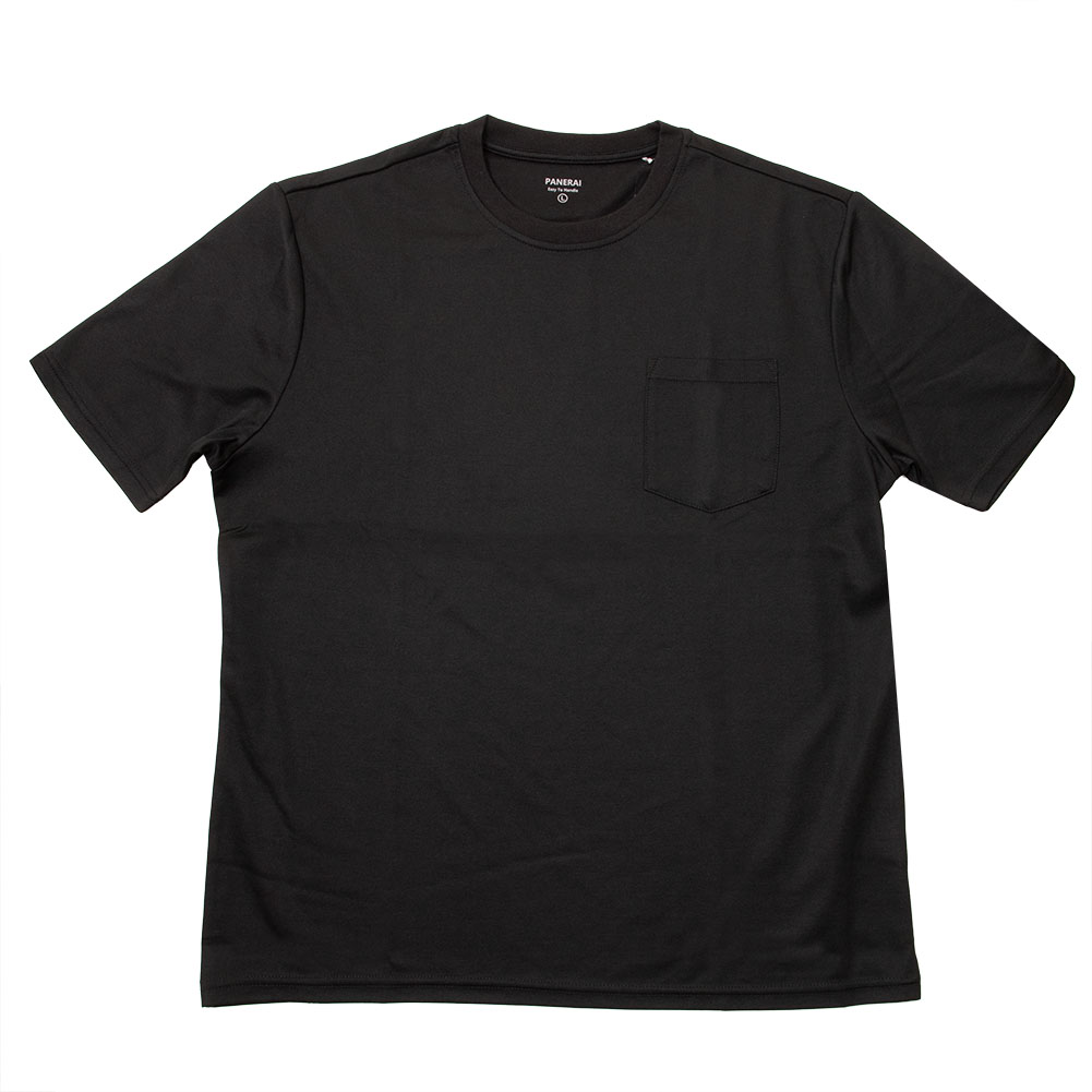 汗染み軽減 Tシャツ メンズ 半袖 胸ポケット付 形態安定 ストレッチ 消