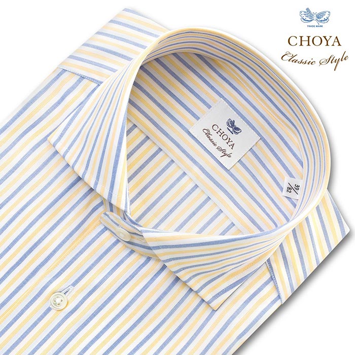 CHOYA Classic Style 長袖カッタウェイ マルチカラー ワイシャツ
