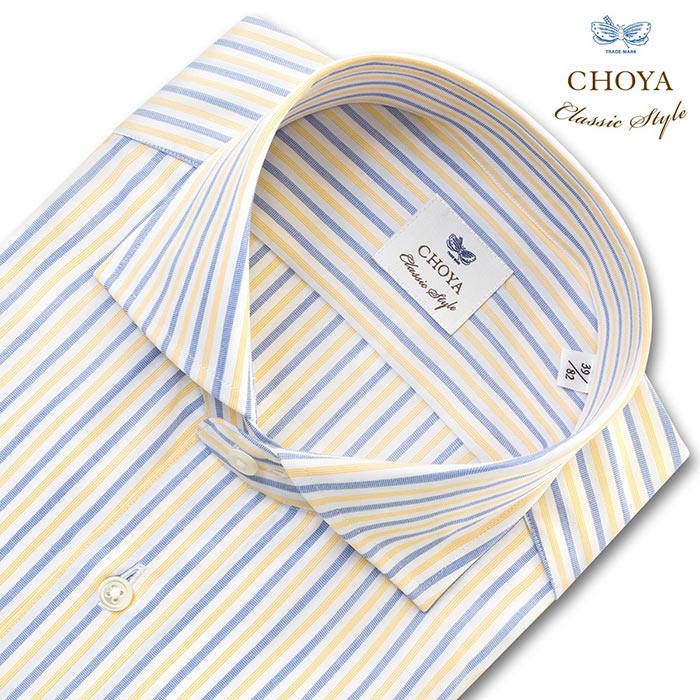 CHOYA Classic Style 長袖カッタウェイ マルチカラー スリムフィット ワイシャツ
