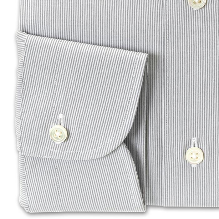 ワイシャツ スリムフィット ストライプ グレー ブロード CHOYA Classic Style CHOYA SHIRT（チョーヤシャツ）   公式YAMAKI オンラインショップ <<ワイシャツの山喜>>