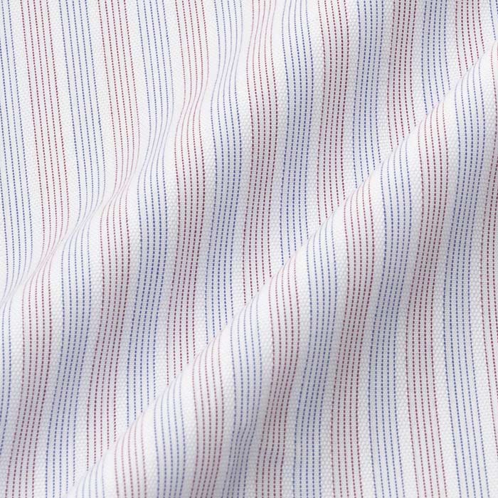 CHOYA Classic Style 長袖ワイドカラー ブルー スリムフィット ワイシャツ