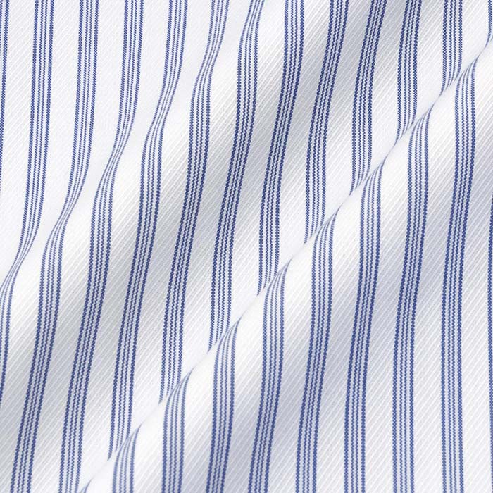 CHOYA Classic Style 長袖カッタウェイ ブルー スリムフィット ワイシャツ