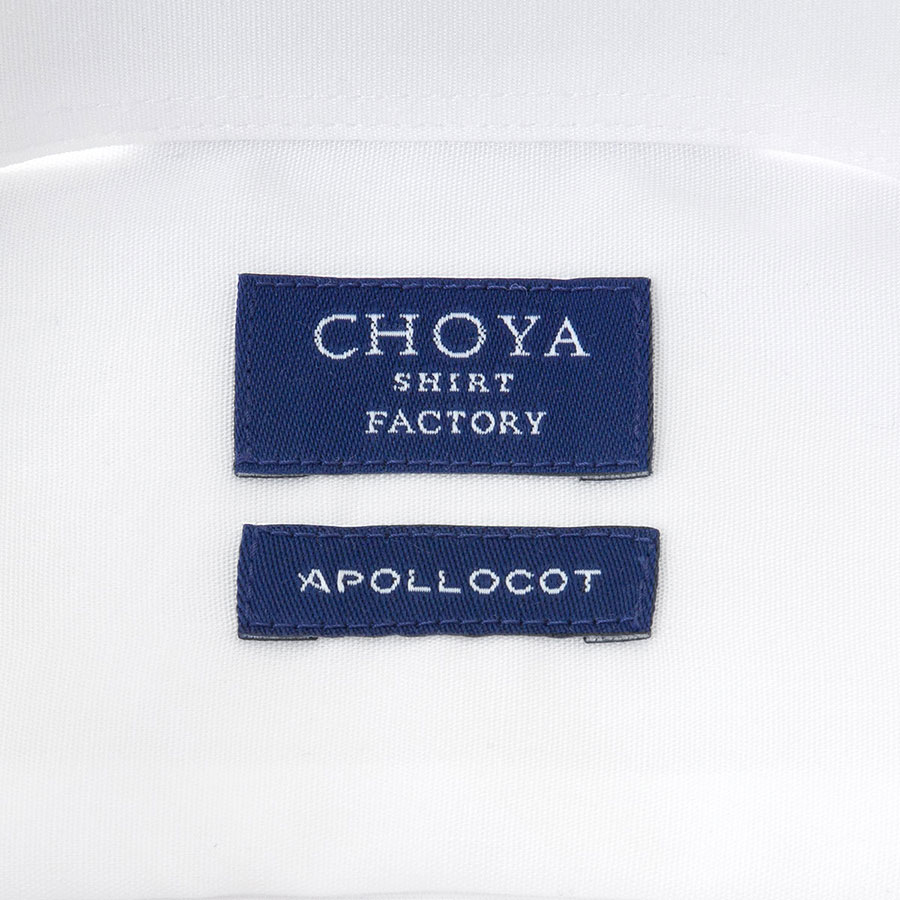 CHOYA SHIRT FACTORY 長袖レギュラーカラー ホワイト ワイシャツ SBTrecommend