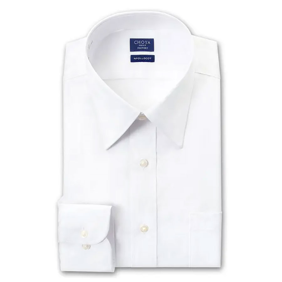 ワイシャツ 無地 ホワイト ブロード CHOYA SHIRT FACTORY｜CHOYA SHIRT 