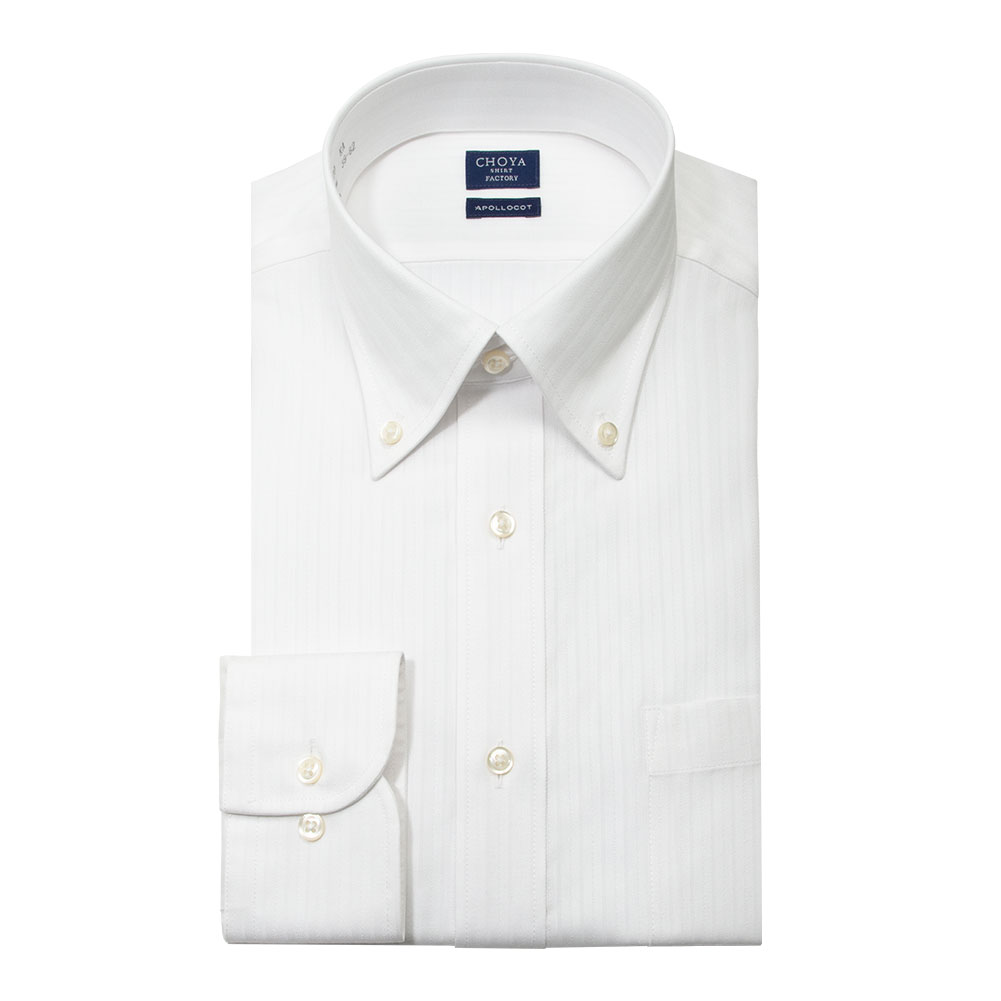 ワイシャツ ストライプ ホワイト ドビー CHOYA SHIRT FACTORY｜CHOYA