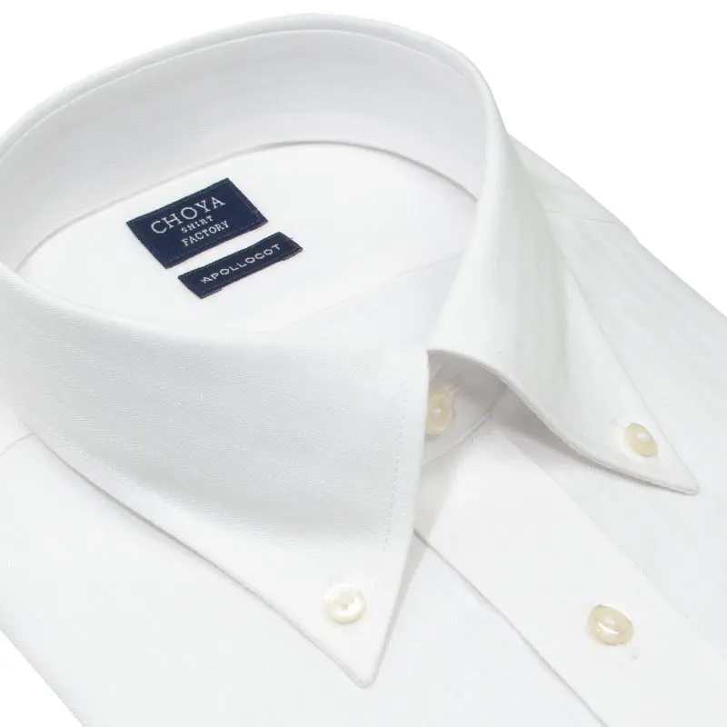 ワイシャツ ストライプ ホワイト ドビー CHOYA SHIRT FACTORY｜CHOYA