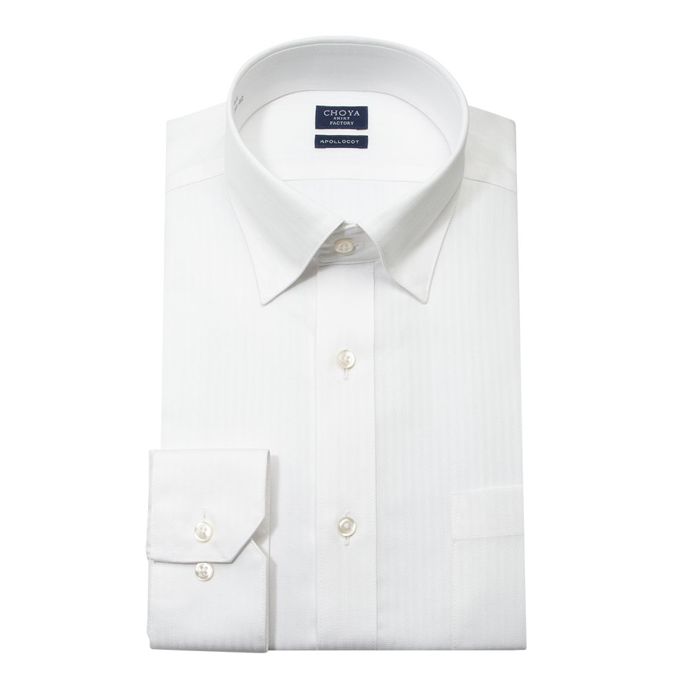 ワイシャツ ストライプ ホワイト ドビー CHOYA SHIRT FACTORY｜CHOYA