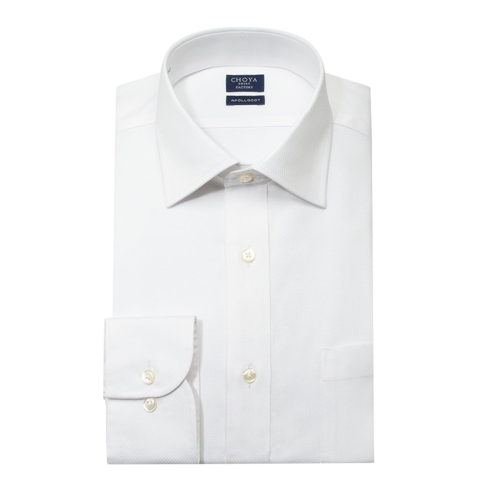 ワイシャツ ホワイト ドビー LANVIN｜CHOYA SHIRT（チョーヤシャツ