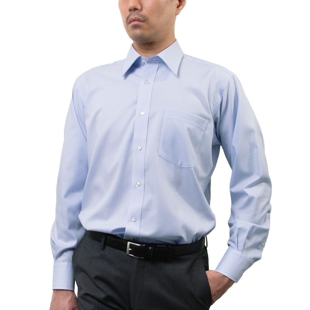 ワイシャツ ストライプ ブルー ドビー CHOYA SHIRT FACTORY｜CHOYA