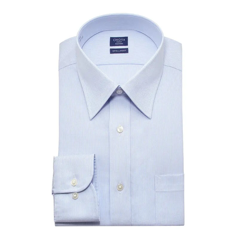 ワイシャツ ストライプ ブルー ドビー CHOYA SHIRT FACTORY｜CHOYA