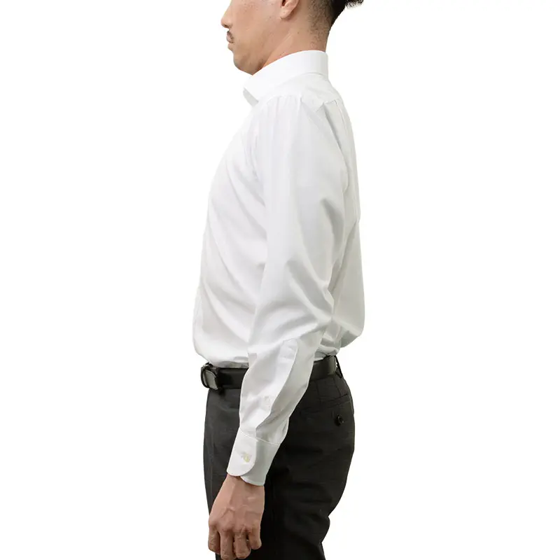 ワイシャツ ストライプ ホワイト ドビー CHOYA SHIRT FACTORY classic