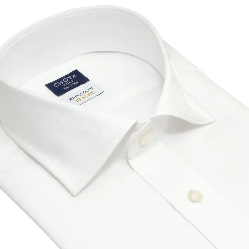 ワイシャツ ストライプ ホワイト ドビー CHOYA SHIRT FACTORY classic