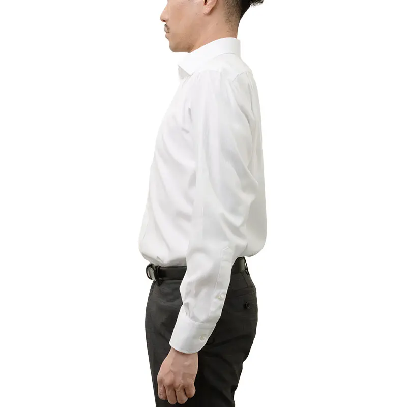 ワイシャツ ストライプ ホワイト ドビー CHOYA SHIRT FACTORY classic