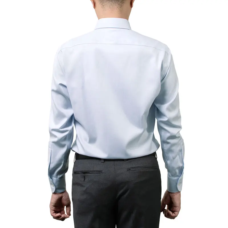 ワイシャツ スリムフィット ストライプ ブルー ドビー CHOYA SHIRT