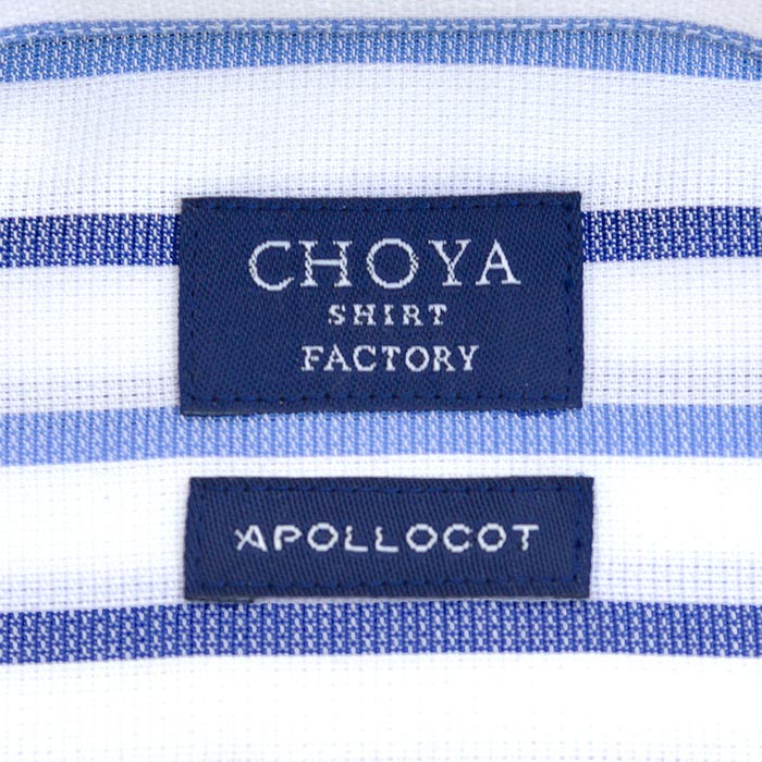 CHOYA SHIRT FACTORY 長袖ボタンダウン ブルー ワイシャツ