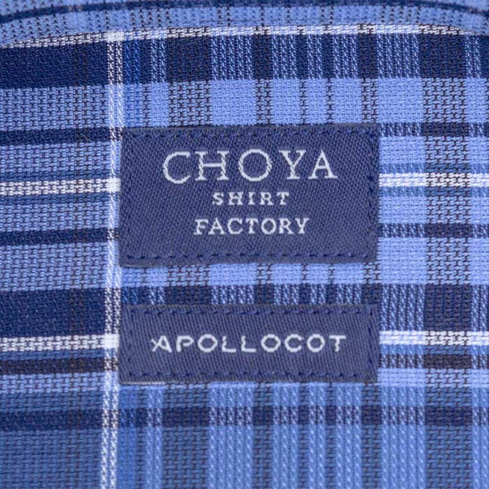 CHOYA SHIRT FACTORY 長袖ボタンダウン ブルー ワイシャツ