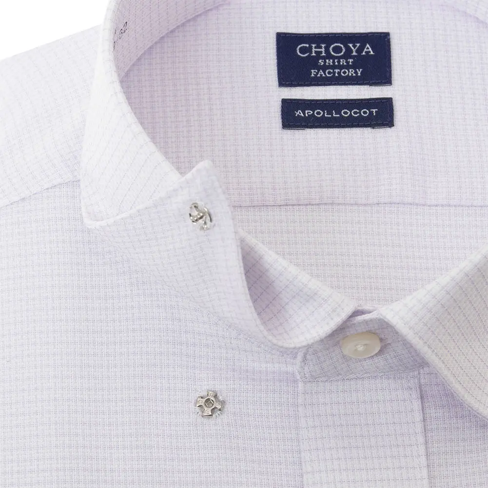 ワイシャツ パープル ドビー CHOYA SHIRT FACTORY