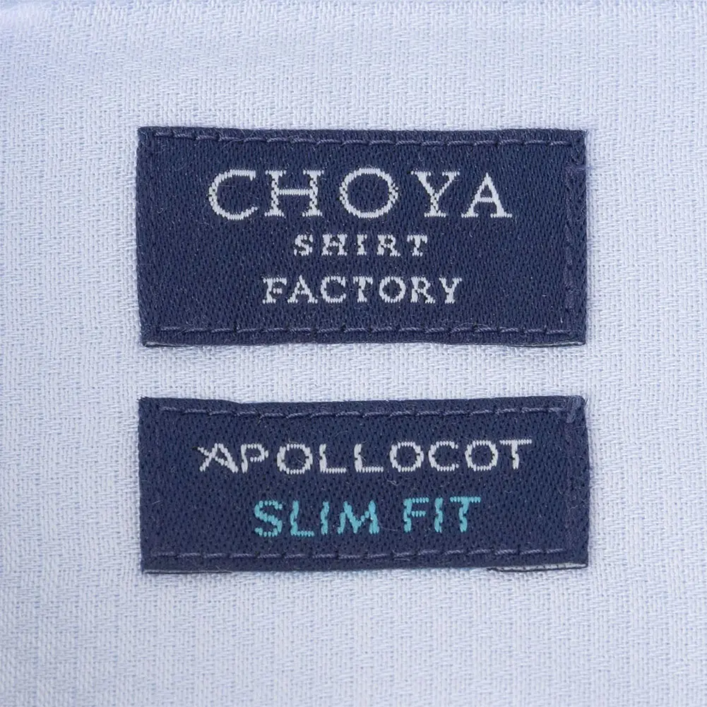 ワイシャツ スリムフィット ブルー  ドビー CHOYA SHIRT FACTORY