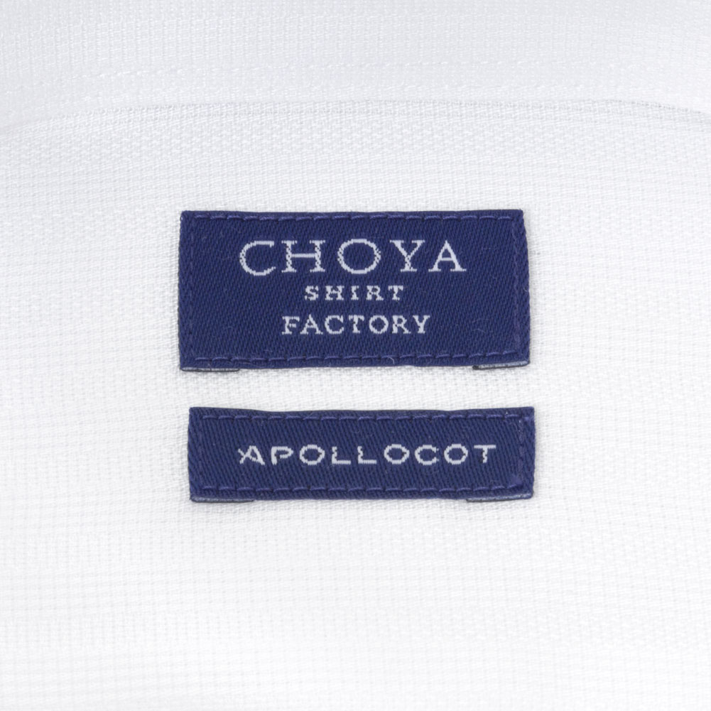 ワイシャツ ストライプ ホワイト ドビー CHOYA SHIRT FACTORY