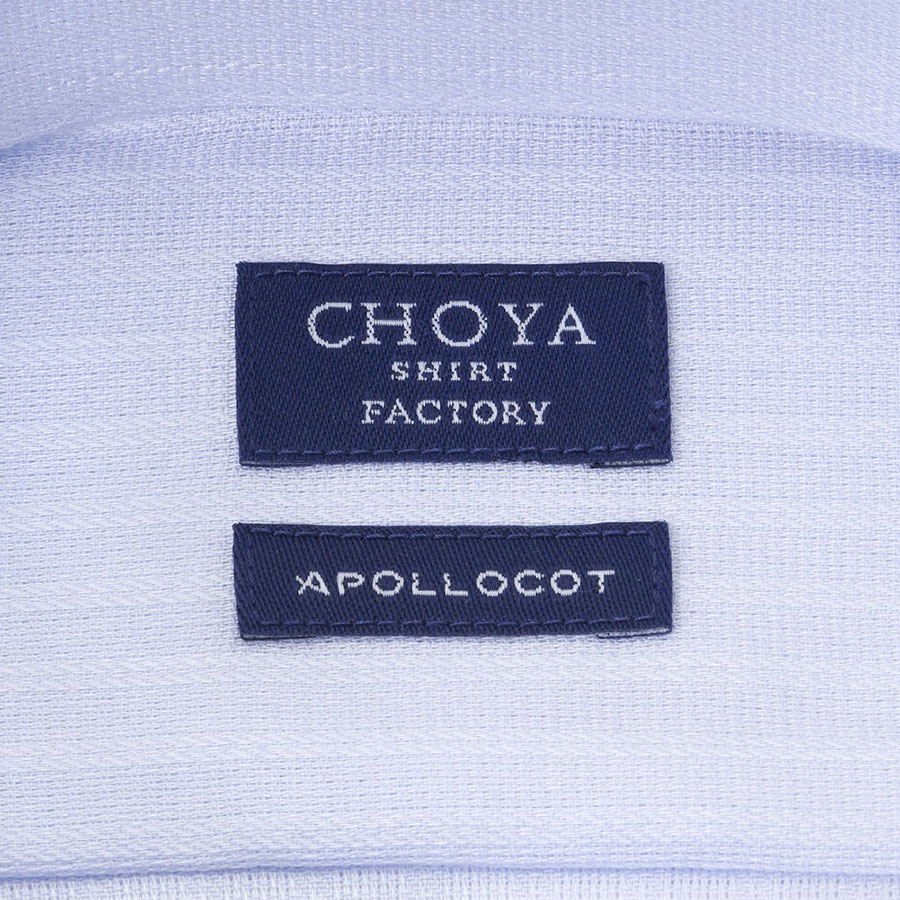 ワイシャツ ストライプ ブルー ドビー CHOYA SHIRT FACTORY