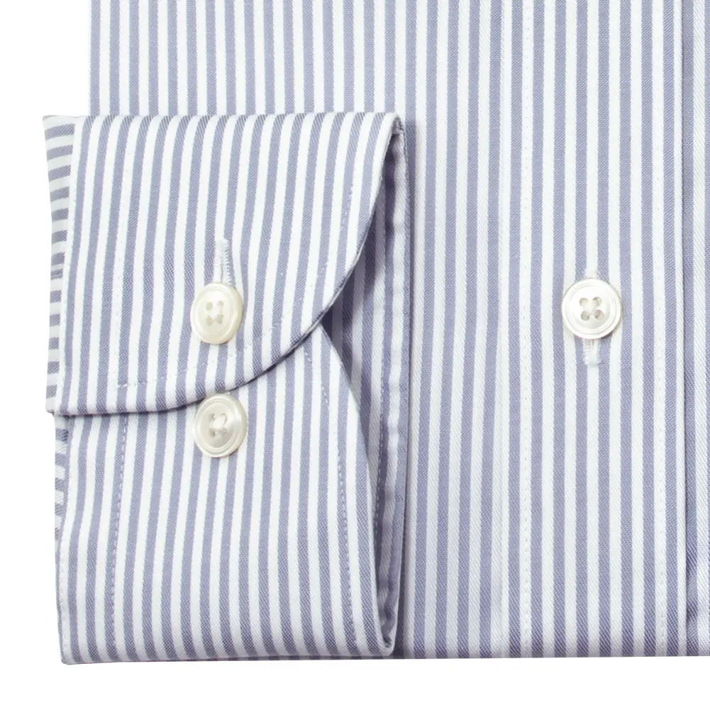 ワイシャツ ストライプ グレー CHOYA SHIRT FACTORY classic