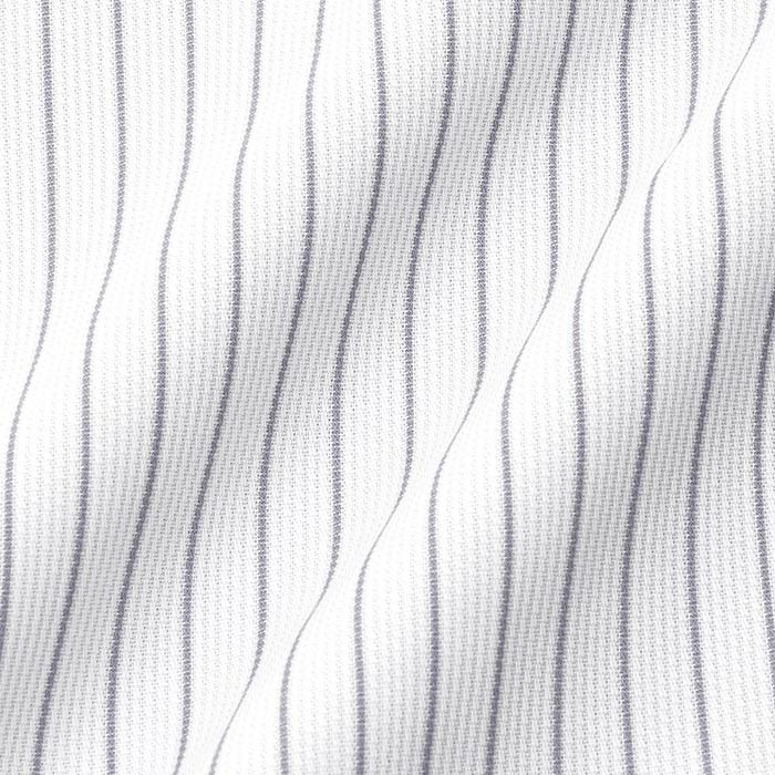 6167円 高品質の人気 LORDSON Crest 長袖 ワイシャツ メンズ 形態安定 スリムフィット カッタウェイワイドカラー ペンシルストライプ ブルー 綿100% zod766-455