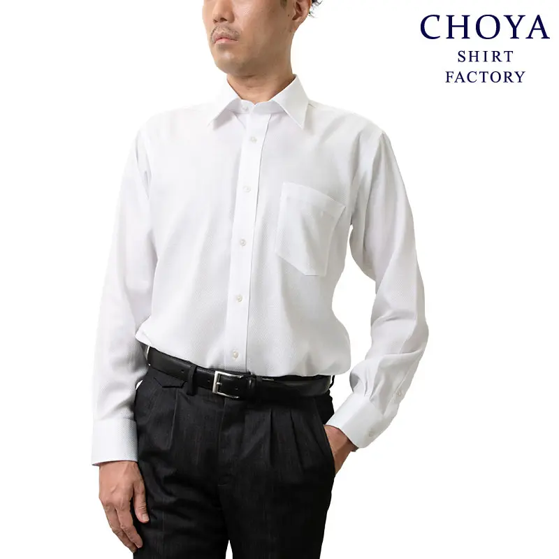 ワイシャツ デザイン ホワイト ドビー CHOYA SHIRT FACTORY｜CHOYA