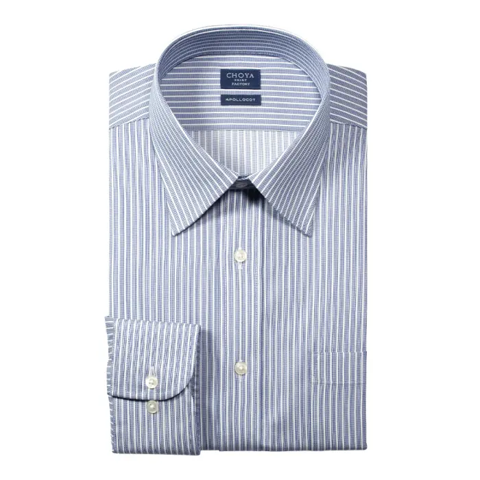 ワイシャツ ストライプ ネイビー CHOYA SHIRT FACTORY｜CHOYA SHIRT