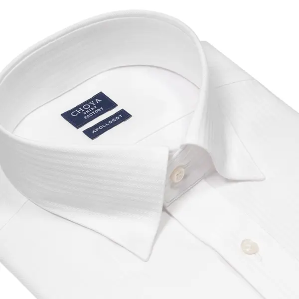 ワイシャツ ストライプ ホワイト ドビー CHOYA SHIRT FACTORY｜CHOYA