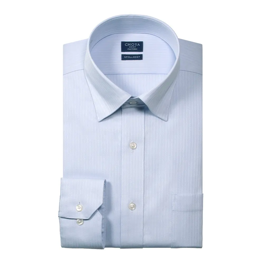 ワイシャツ ストライプ ブルー ドビー CHOYA SHIRT FACTORY｜CHOYA