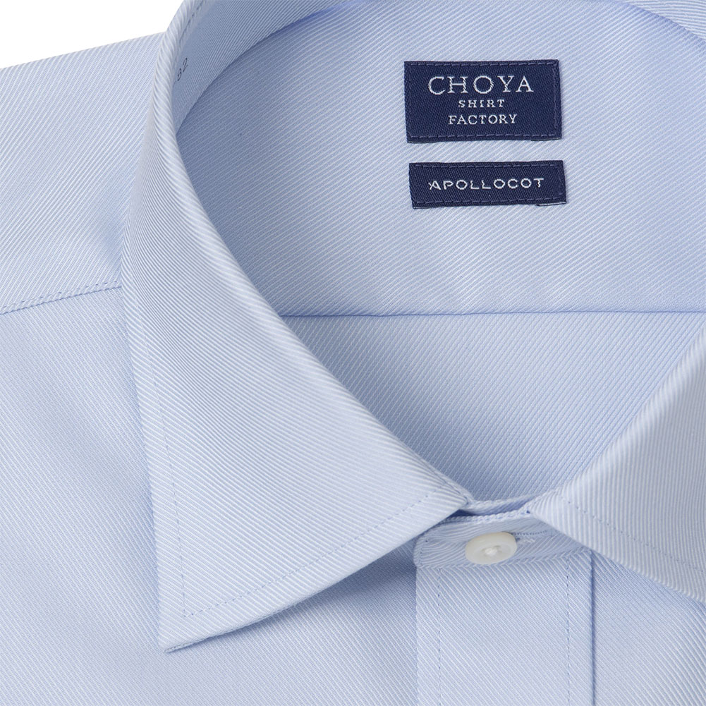 ワイシャツ ブルー  シャンブレー ツイル CHOYA SHIRT FACTORY