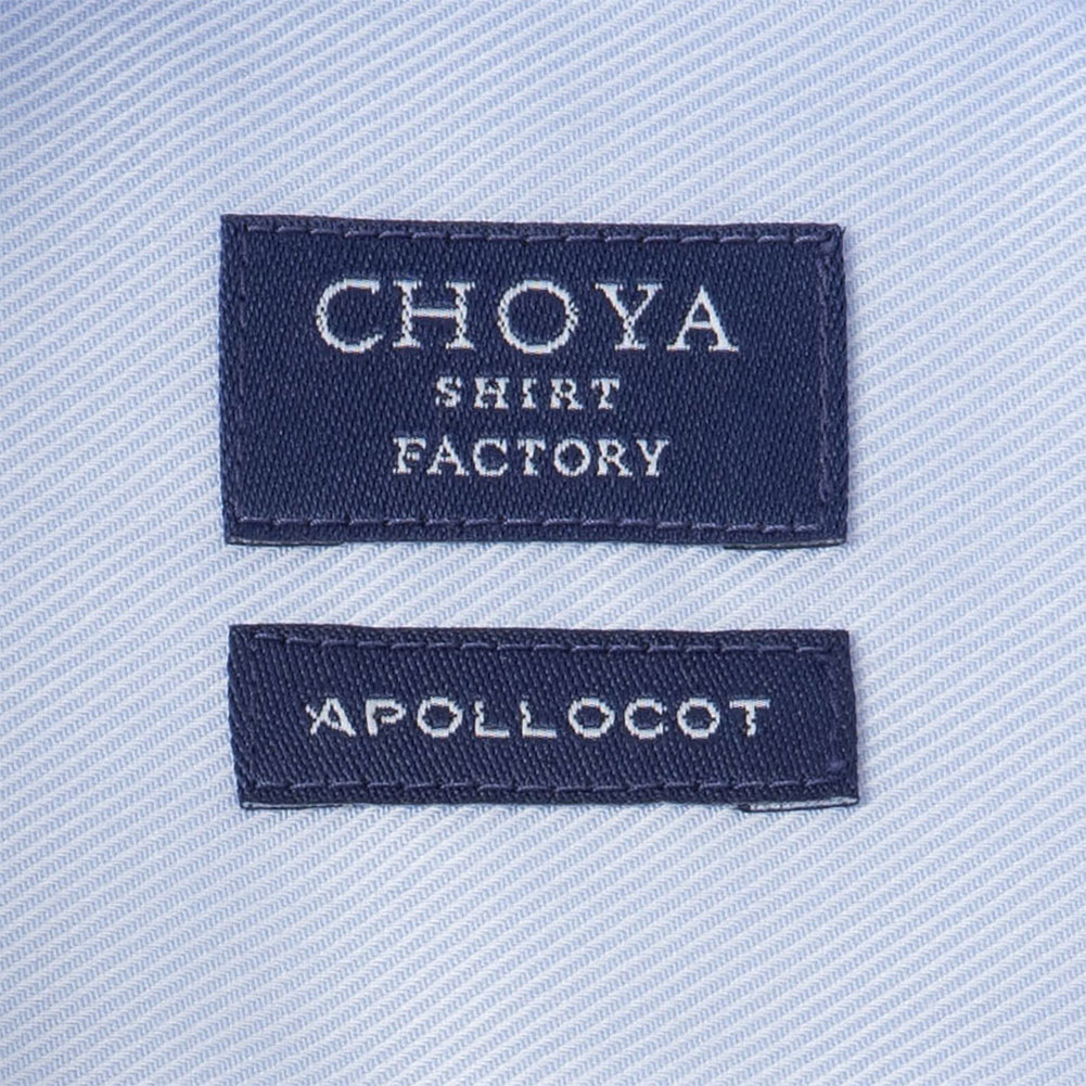 ワイシャツ ブルー  シャンブレー ツイル CHOYA SHIRT FACTORY