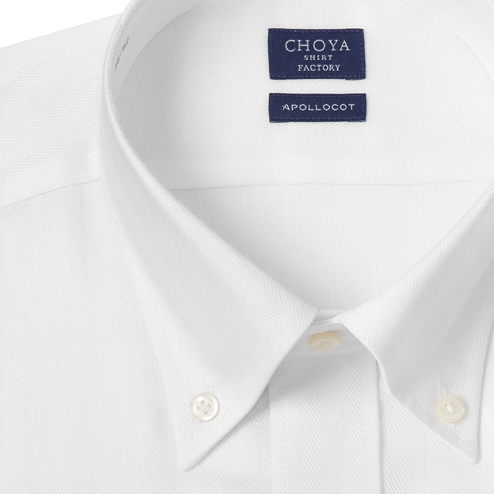 ワイシャツ ホワイト  ドビー CHOYA SHIRT FACTORY