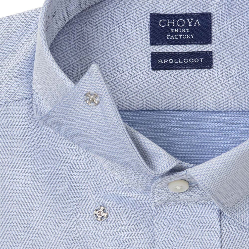 ワイシャツ ブルー ドビー CHOYA SHIRT FACTORY