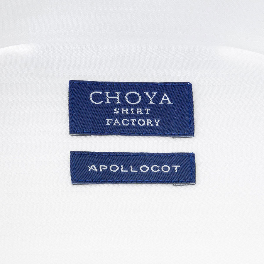 ワイシャツ ストライプ ホワイト ドビー CHOYA SHIRT FACTORY