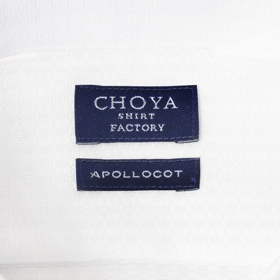 ワイシャツ ホワイト ドビー CHOYA SHIRT FACTORY