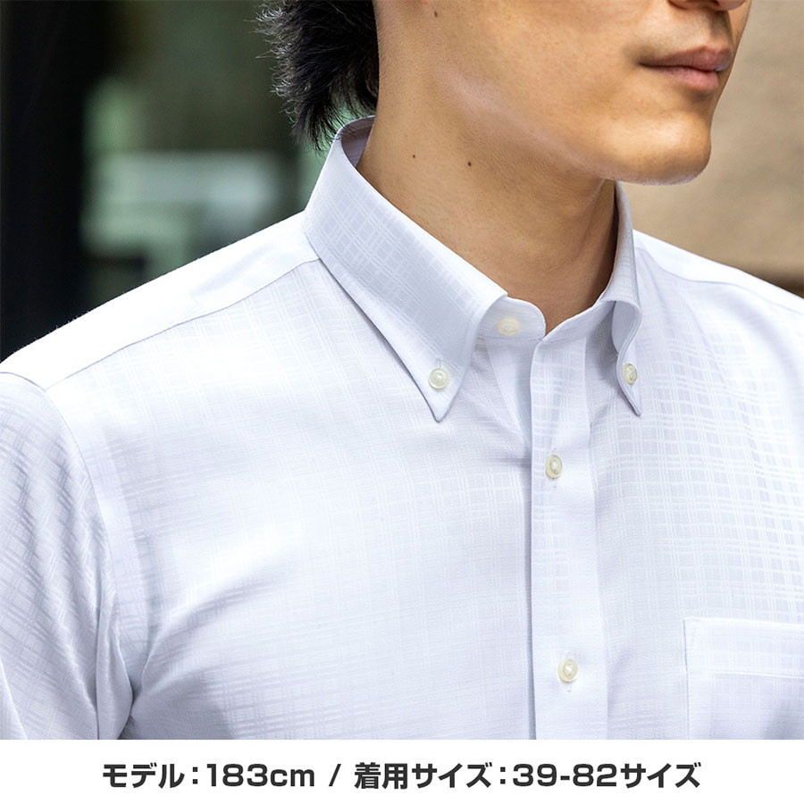 ワイシャツ スリムフィット ホワイト ドビー CHOYA SHIRT FACTORY