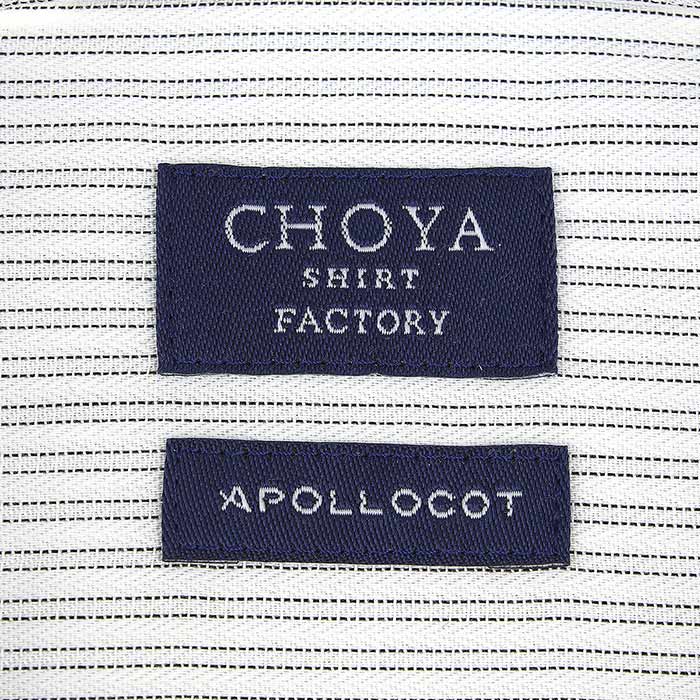 CHOYA SHIRT FACTORY 長袖レギュラーカラー グレー ワイシャツ