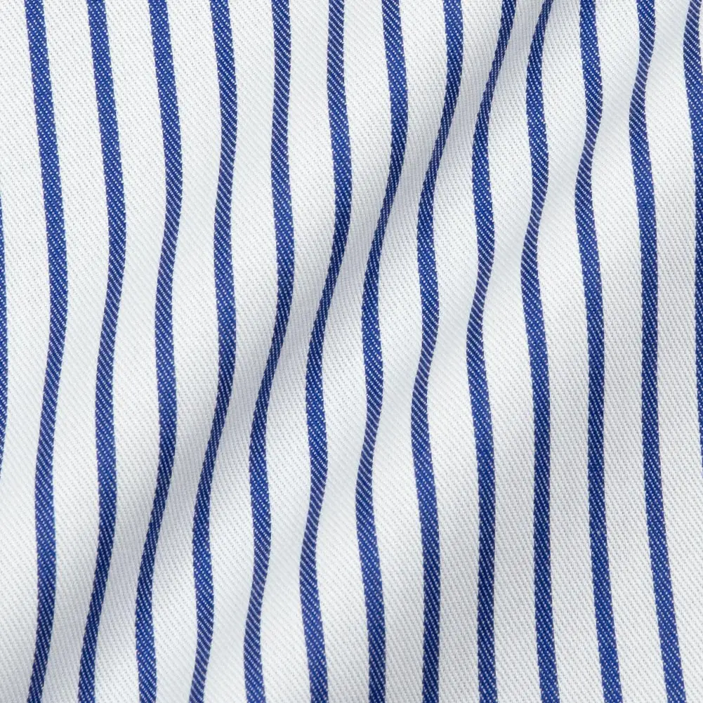 ワイシャツ ストライプ ネイビー ドビー CHOYA SHIRT FACTORY