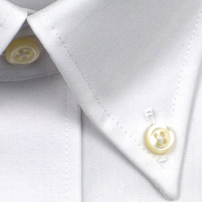 CHOYA SHIRT FACTORY 半袖ボタンダウン ホワイト ワイシャツ