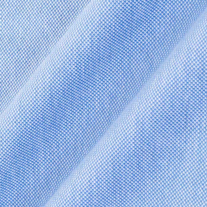 CHOYA SHIRT FACTORY（蝶矢シャツファクトリー）半袖 ニットシャツ(裄詰不可)ボタンダウン ブルー ワイシャツ