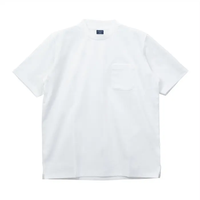 CHOYA SHIRT FACTORY Tシャツ 半袖 綿100% 白 ホワイト カジュアル オフィスカジュアル ビジカジ ビジネスカジュアル 