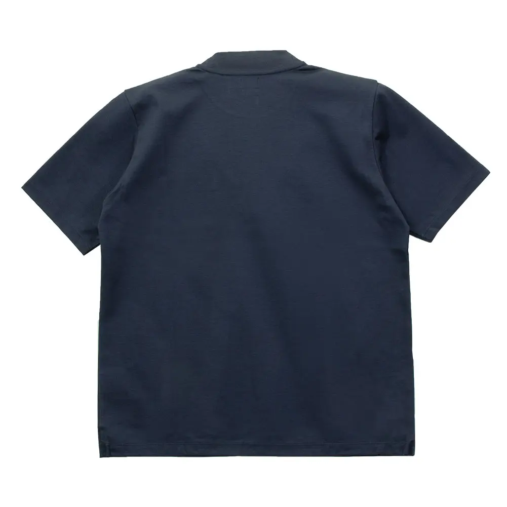 CHOYA SHIRT FACTORY Tシャツ 半袖 綿100% ネイビー 紺 カジュアル オフィスカジュアル ビジカジ ビジネスカジュアル