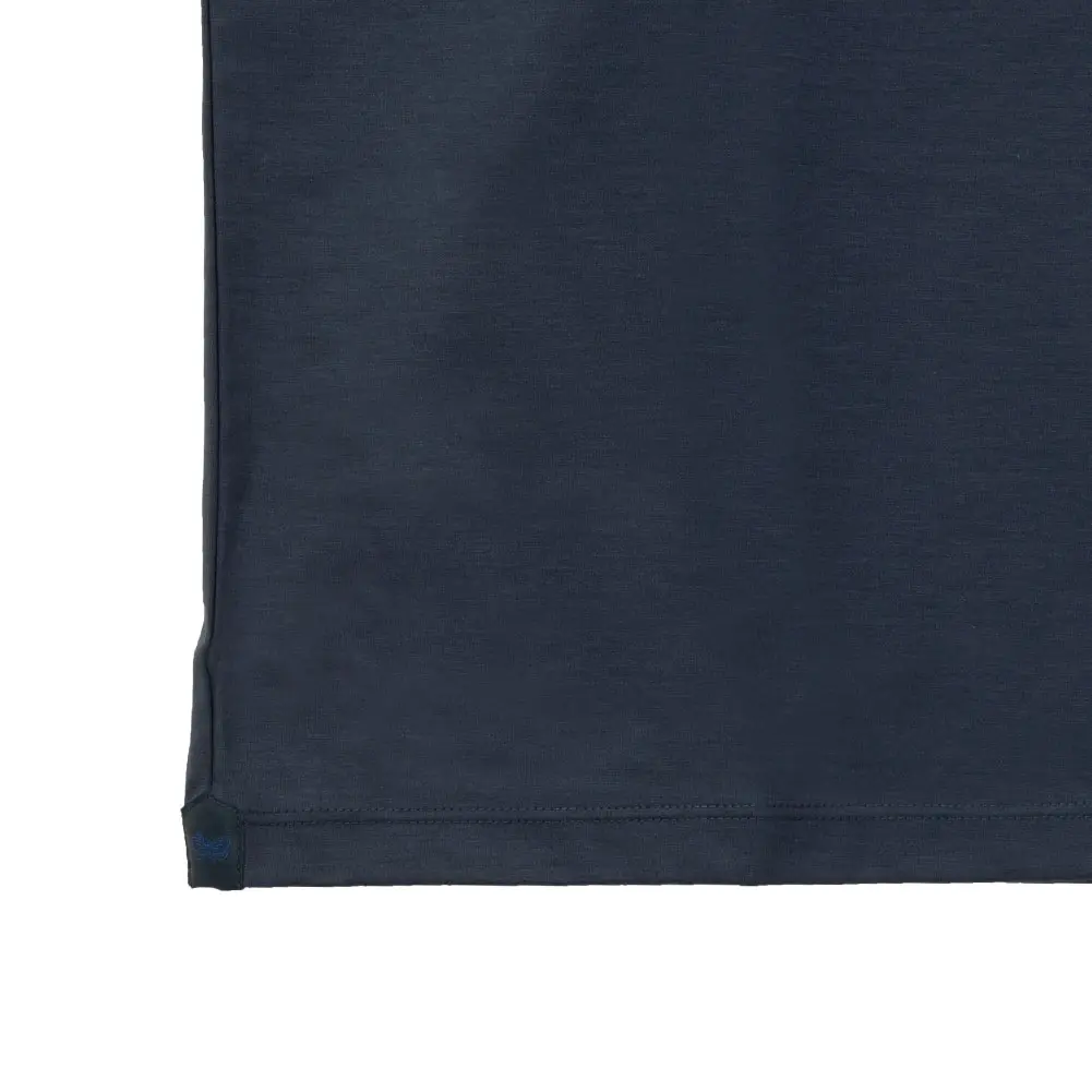 CHOYA SHIRT FACTORY Tシャツ 半袖 綿100% ネイビー 紺 カジュアル オフィスカジュアル ビジカジ ビジネスカジュアル