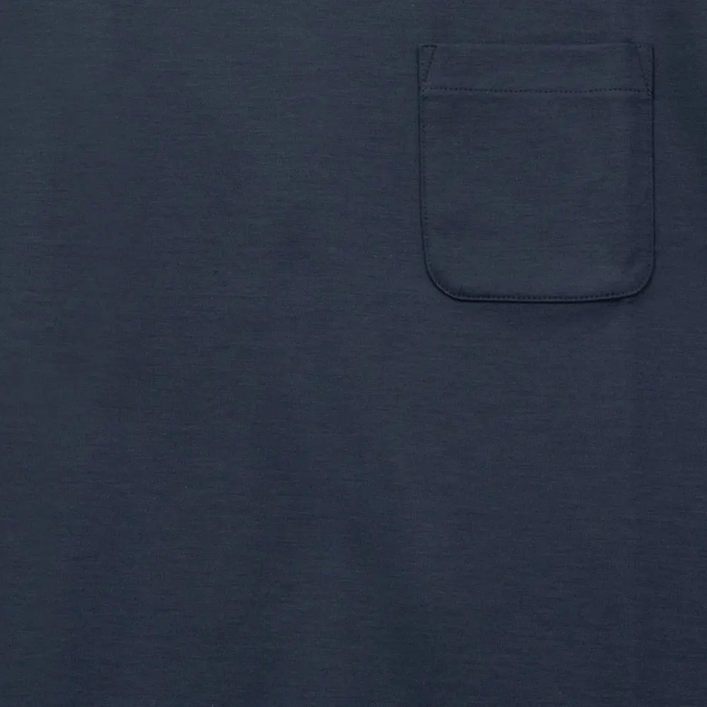 CHOYA SHIRT FACTORY Tシャツ 半袖 綿100% ネイビー 紺 カジュアル オフィスカジュアル ビジカジ ビジネスカジュアル